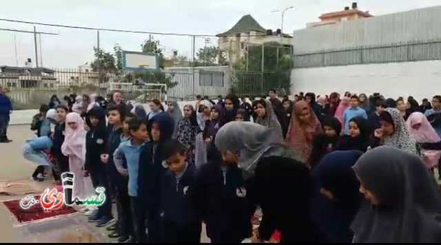 فيديو: طلاب مدرسة جنة ابن رشد يؤدون صلاة الاستسقاء في ساحة المدرسة بعد انحباس الامطار 